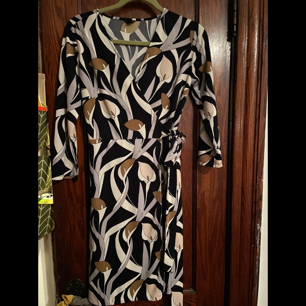 Floral wrap dress